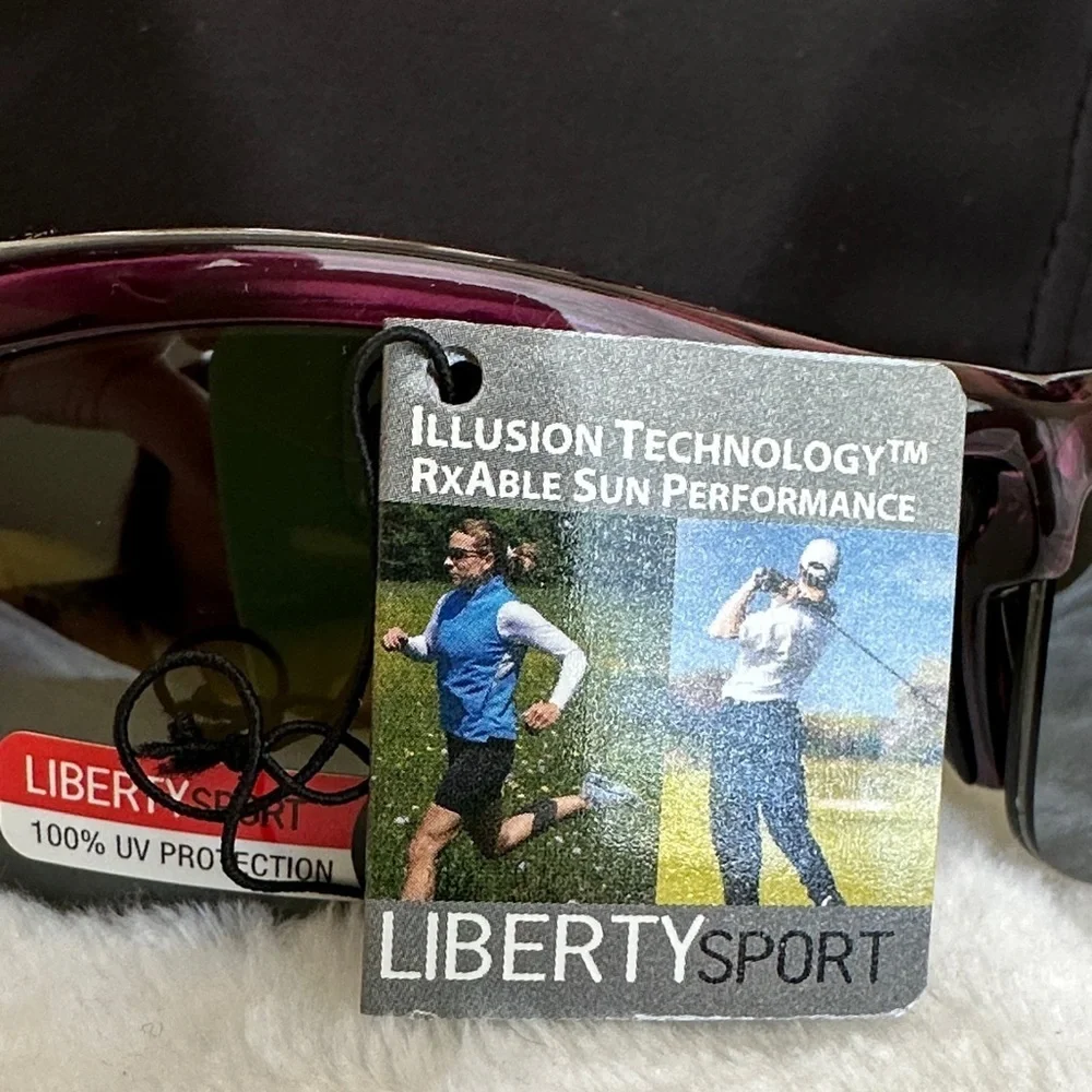 Liberty Sport Sun performance wrap style sunglasses new with pouch